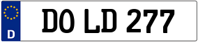 Trailer License Plate